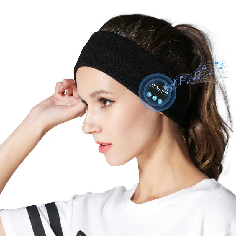 Bluetooth 5.4 sports hair band with removable washable design in three colour options