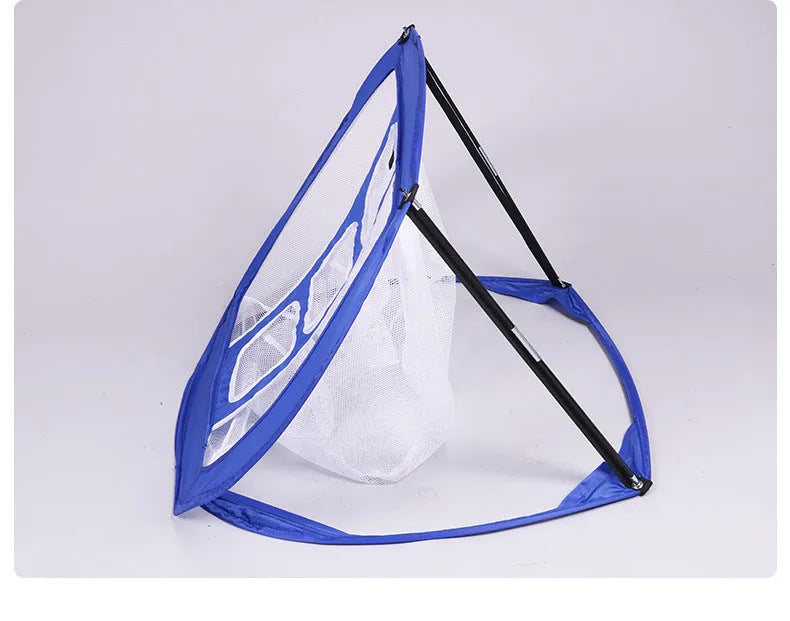 Square cutting rod net practice hitting net with metal frame pop-up design for beginners