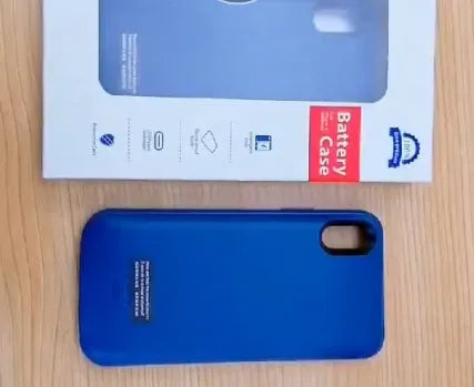 Shockproof silicone iPhone battery case in four colours with up to 8500mAh capacity for iPhone 11-15 models