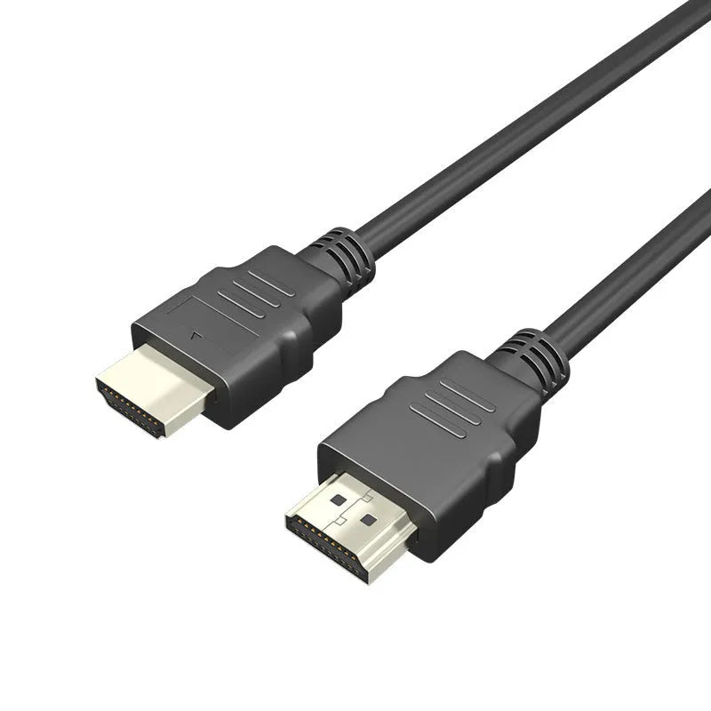 Black HDMI data cable for set-top box connections in multiple length options