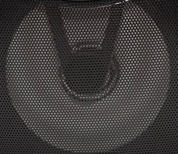 Portable Bluetooth speaker with plastic casing shown in black, blue and pink colour options