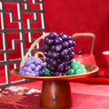 Purple and green handmade grape soap bars for bathing