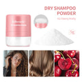Single sachet of 5g dry hair cleaning powder with sponge headband mirror applicator