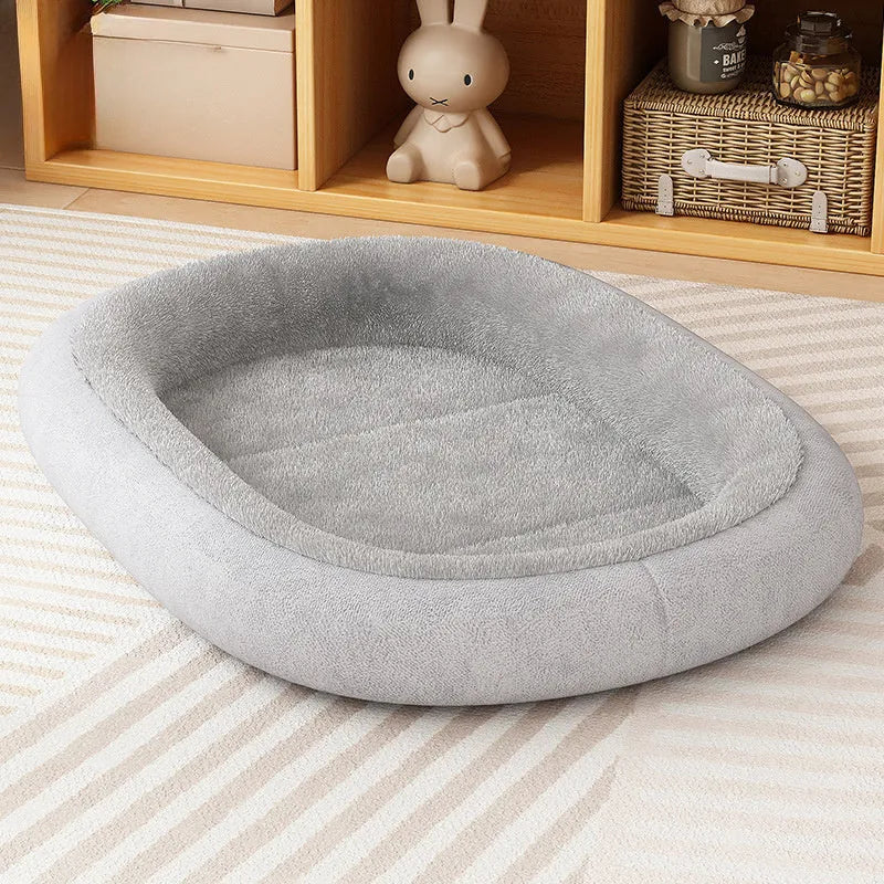 Thickened pet kennel for small dogs with removable washable cover in grey colour