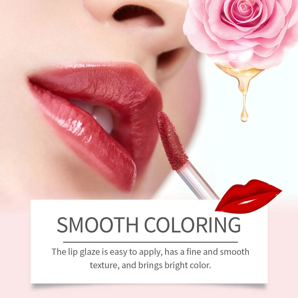 Double-headed lip liner and lip lacquer pen with included lipstick in case.