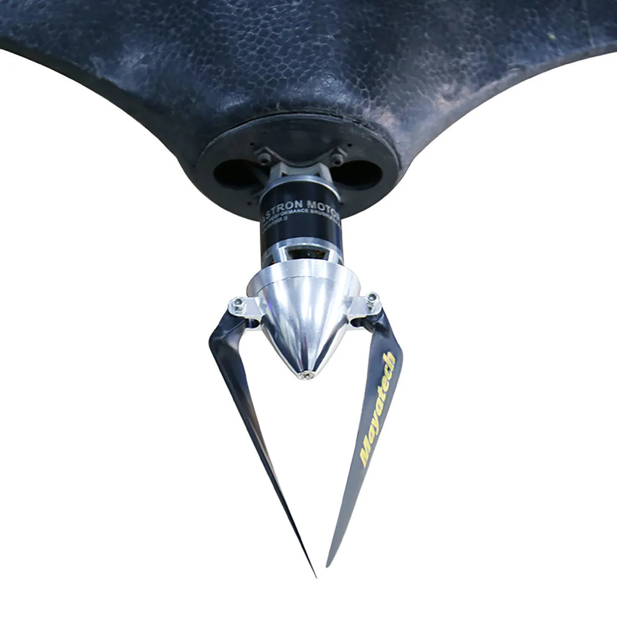 Black nylon folding paddle fitting with quick-disassembly hardware for watercraft