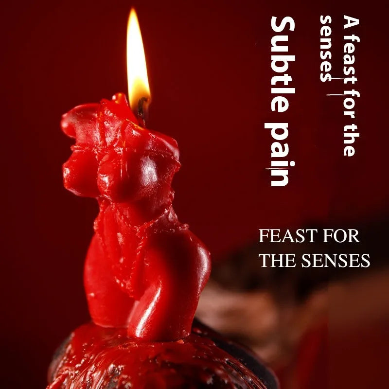 Bikini-shaped soy wax low temperature candle in rose red, spring pink, or lilac purple colour