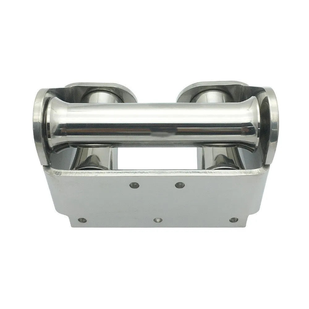 316 stainless steel solid roller guide anchor wheel seat with mirror polish, 100x150mm for yacht marine hardware