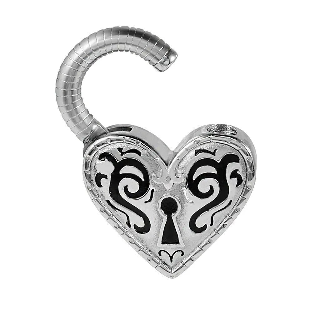 Gold and steel colour heart-shaped stainless steel fashion earrings for women
