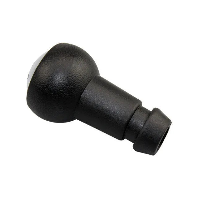 Black GM universal manual transmission gear head on a shift lever