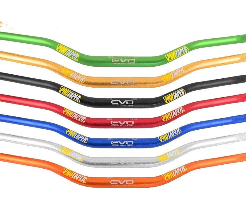 Orange aluminium alloy scrambling motorcycle handlebar with 28mm diameter and 80cm width