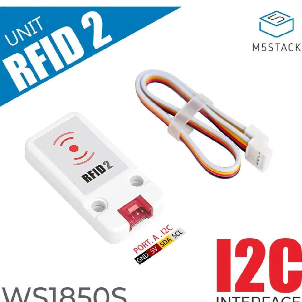 M5Stack WS1850S RFID sensor unit with HY2.0-4P cable for 13.56MHz applications