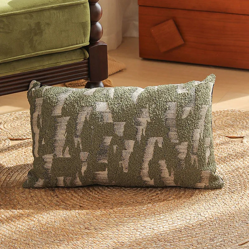 45x45cm jacquard woven cushion cover with a retro floral and plant pattern in a choice of eight colours.