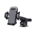 Black ABS EVA car phone holder for mobile phones 4.0 to 7.0 inches in size