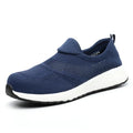 Men's lightweight mesh steel toe work shoes with anti-smash anti-puncture protection in three colours