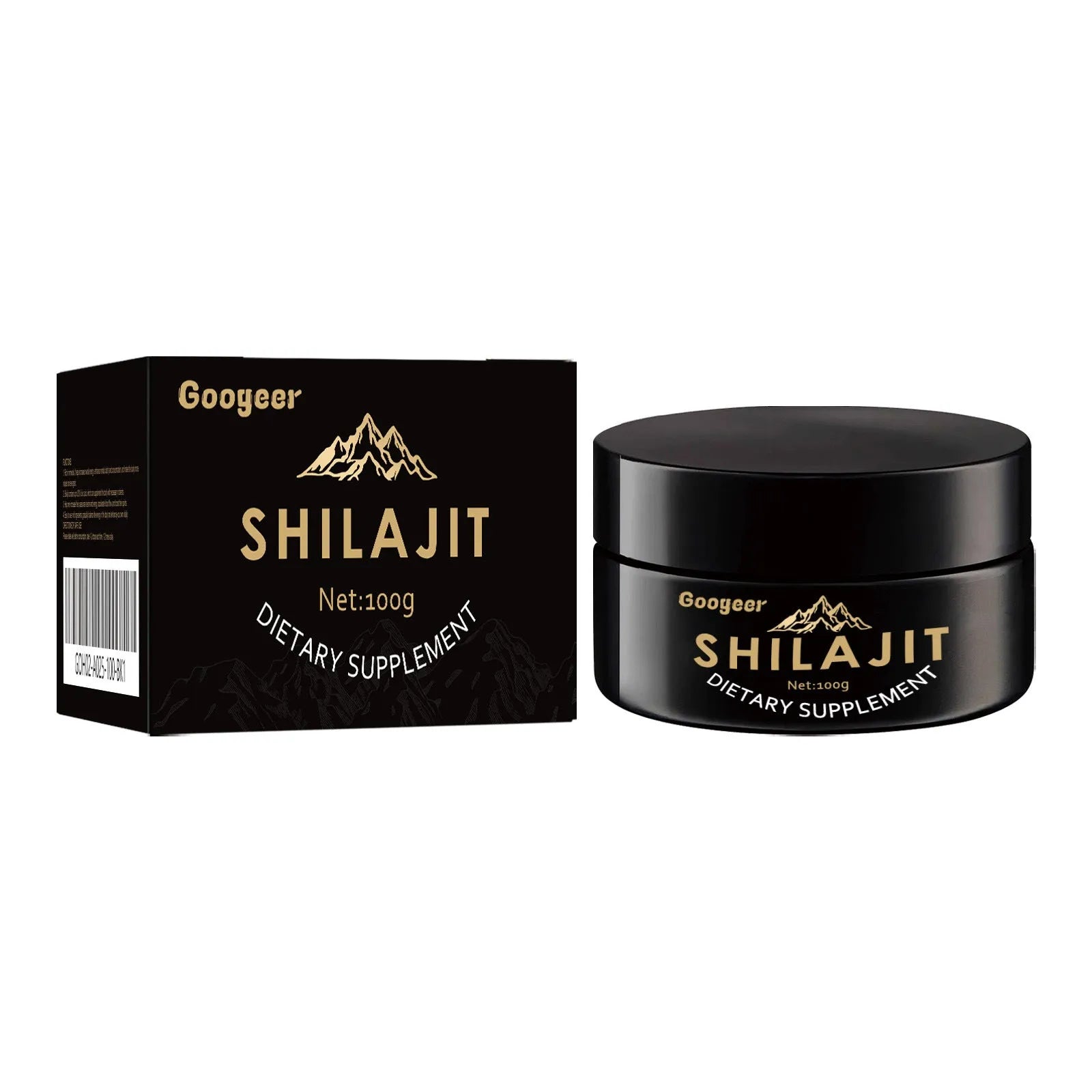 Googeer Shilajit Dietary Supplement Body Care Solution 100g body care agent packaging