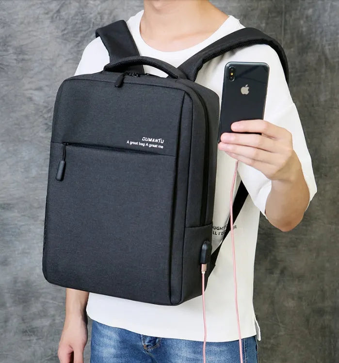 Waterproof Oxford cloth laptop backpack for 14-inch or 15.6-inch computers with shoulder straps
