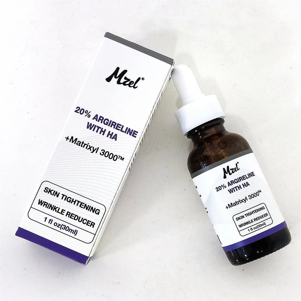 30ml bottle of six-peptide firming moisturising liquid with anti-wrinkle brightening properties