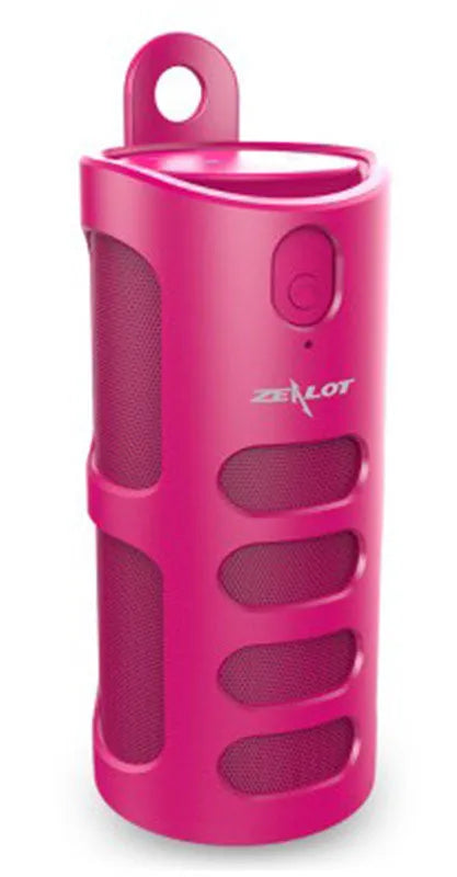 Bluetooth wireless speaker with 4000 mAh battery in black, blue, or red colour options