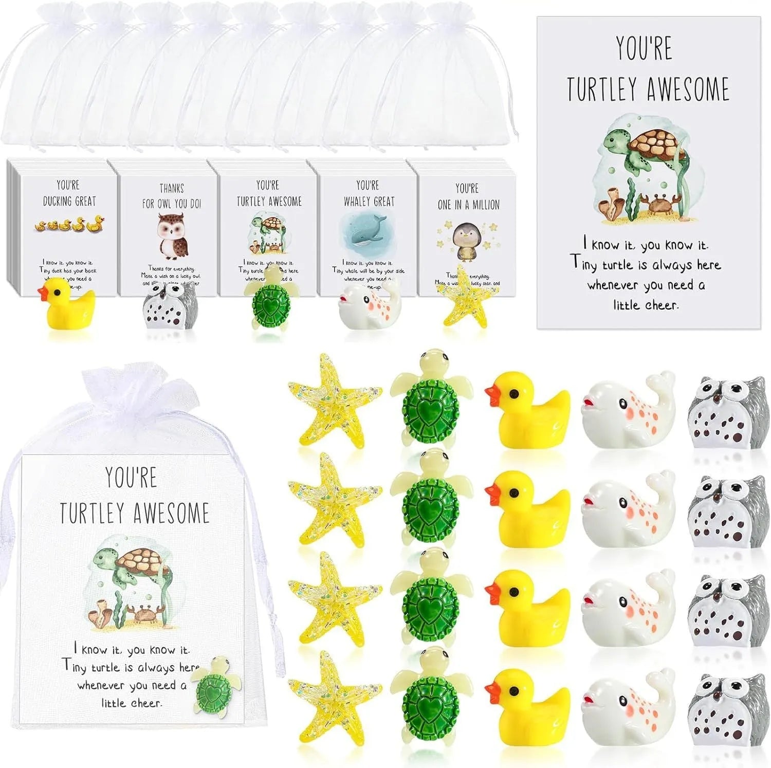 Resin pun inspirational greeting cards with scrape of the pen design in multiple set sizes