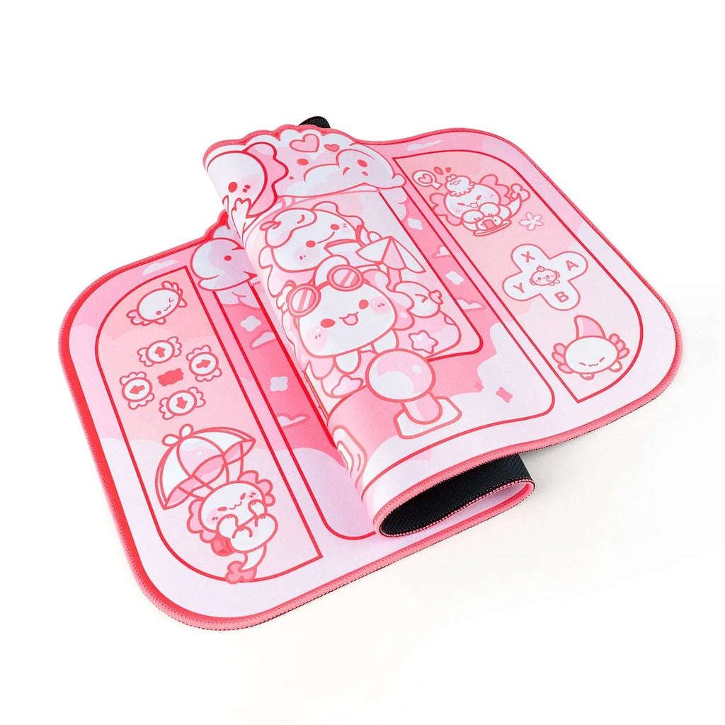 Hexagonal dragon crane machine patterned large gaming mouse pad measuring 75 by 40cm