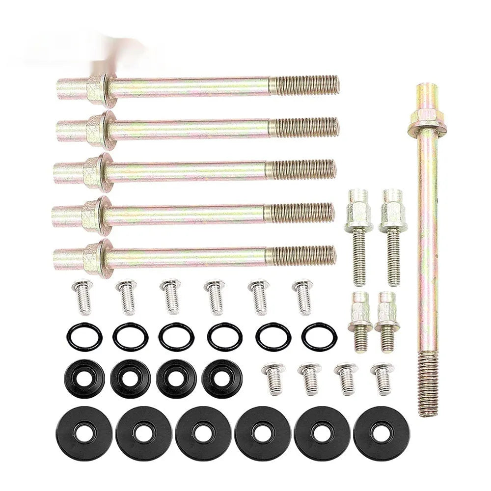 Honda Civic K series aluminium alloy engine gasket kit in black, blue, red, and silver colour options