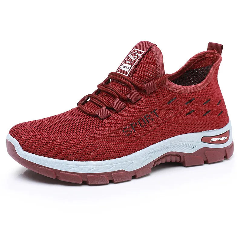 Casual low-top sneakers with soft PVC soles in black, grey, brown, red, and light purple colours