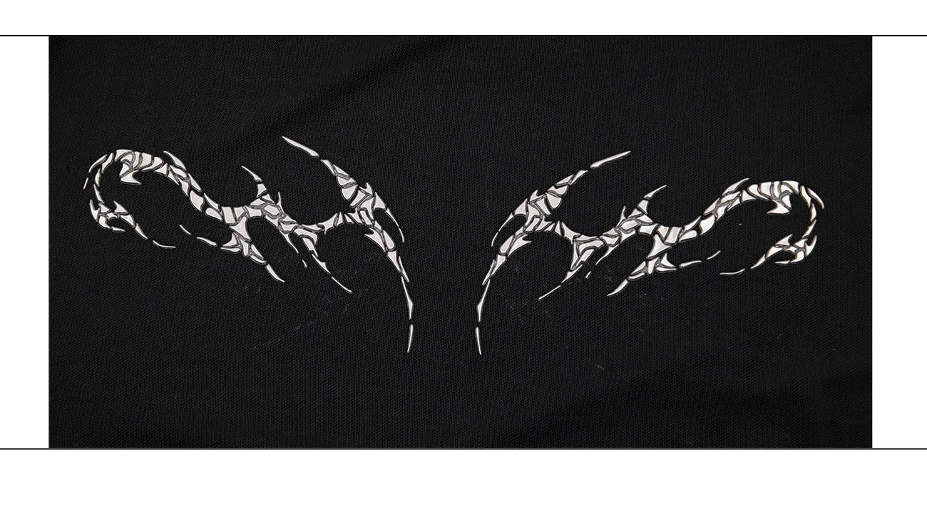 Black mesh slim-fit long sleeve base layer shirt laid flat, showing its texture and cut.