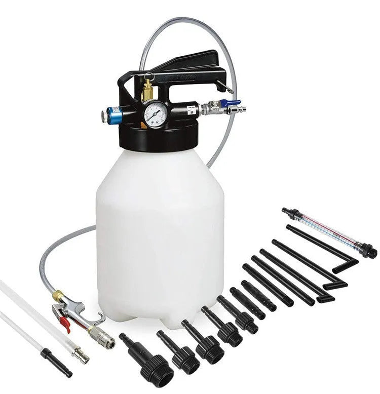 Pneumatic automatic transmission oil changer pump with 220 watt motor and oil tank