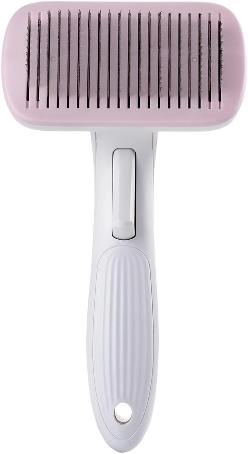 Automatic pet grooming comb with one-click hair removal in four colour options for cats and dogs