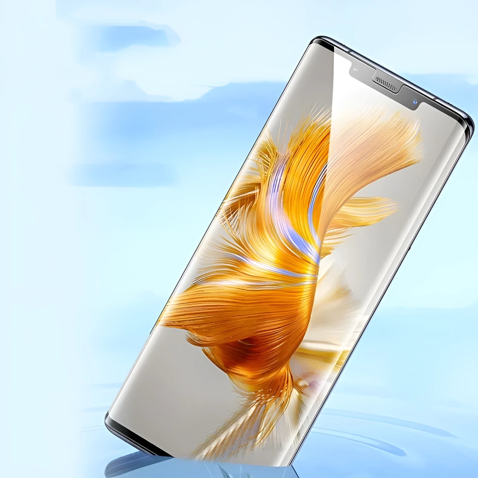 Huawei Mate60 TPU screen protector film with anti-fingerprint coating and installation tools.