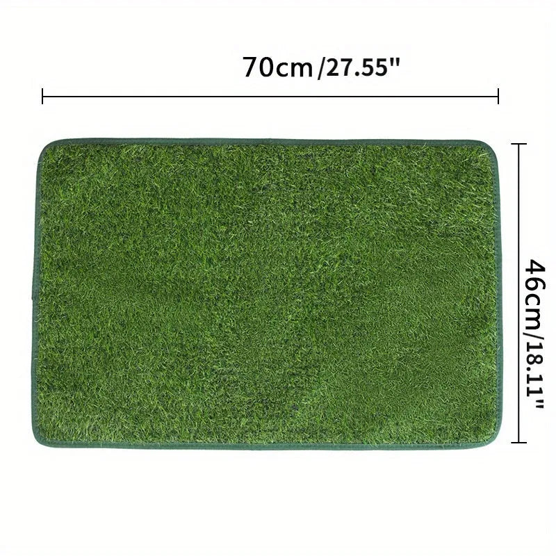 Washable artificial grass dog toilet training mat in three sizes for indoor use