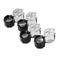 Handheld portable jewelry magnifying glass with metal frame and optical glass lens
