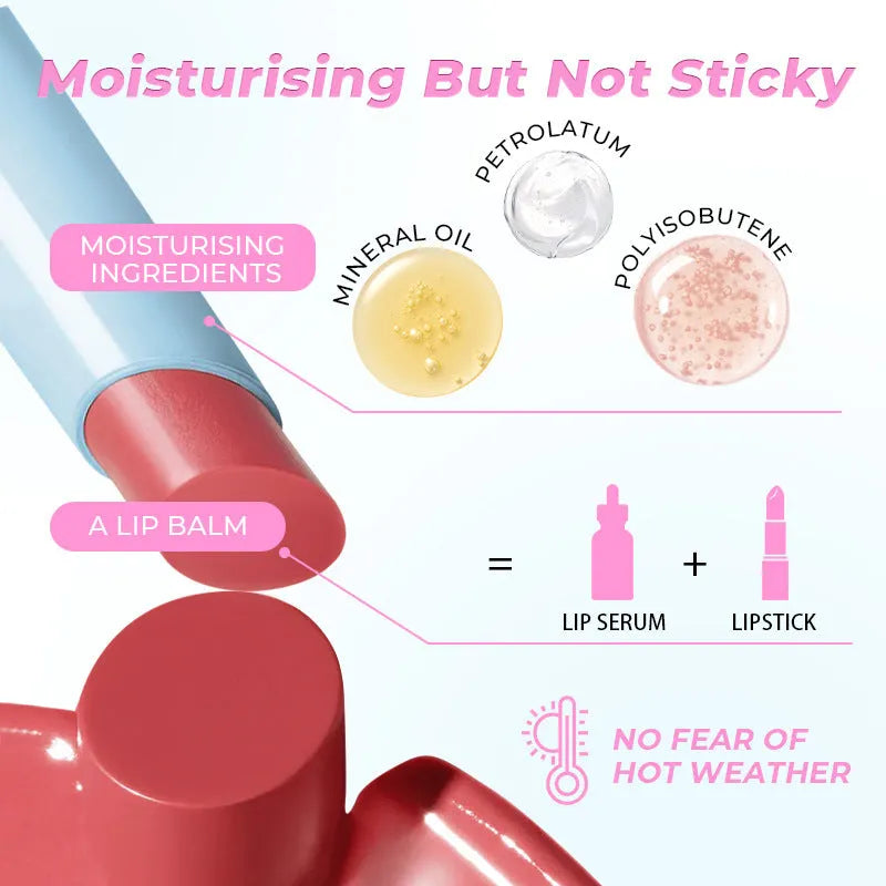 Waterproof moisturising lipstick bullet in one of six Z0033 shade options, showing 1.8g net content.