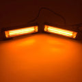 208 yellow strobe warning light with aluminium alloy body and polycarbonate lens