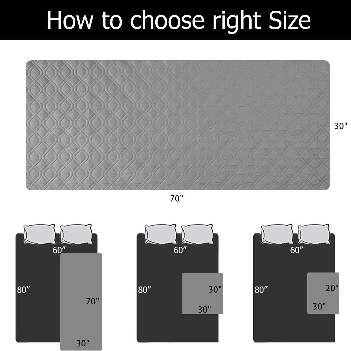 Reversible dog blanket couch cover in grey, laid flat on a sofa