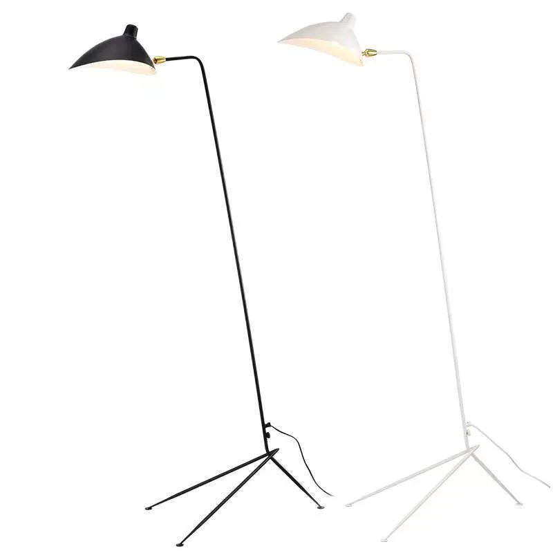 Modern duck tongue stand lamp in black, Nordic style, 220V, for bedroom study floor lamp use