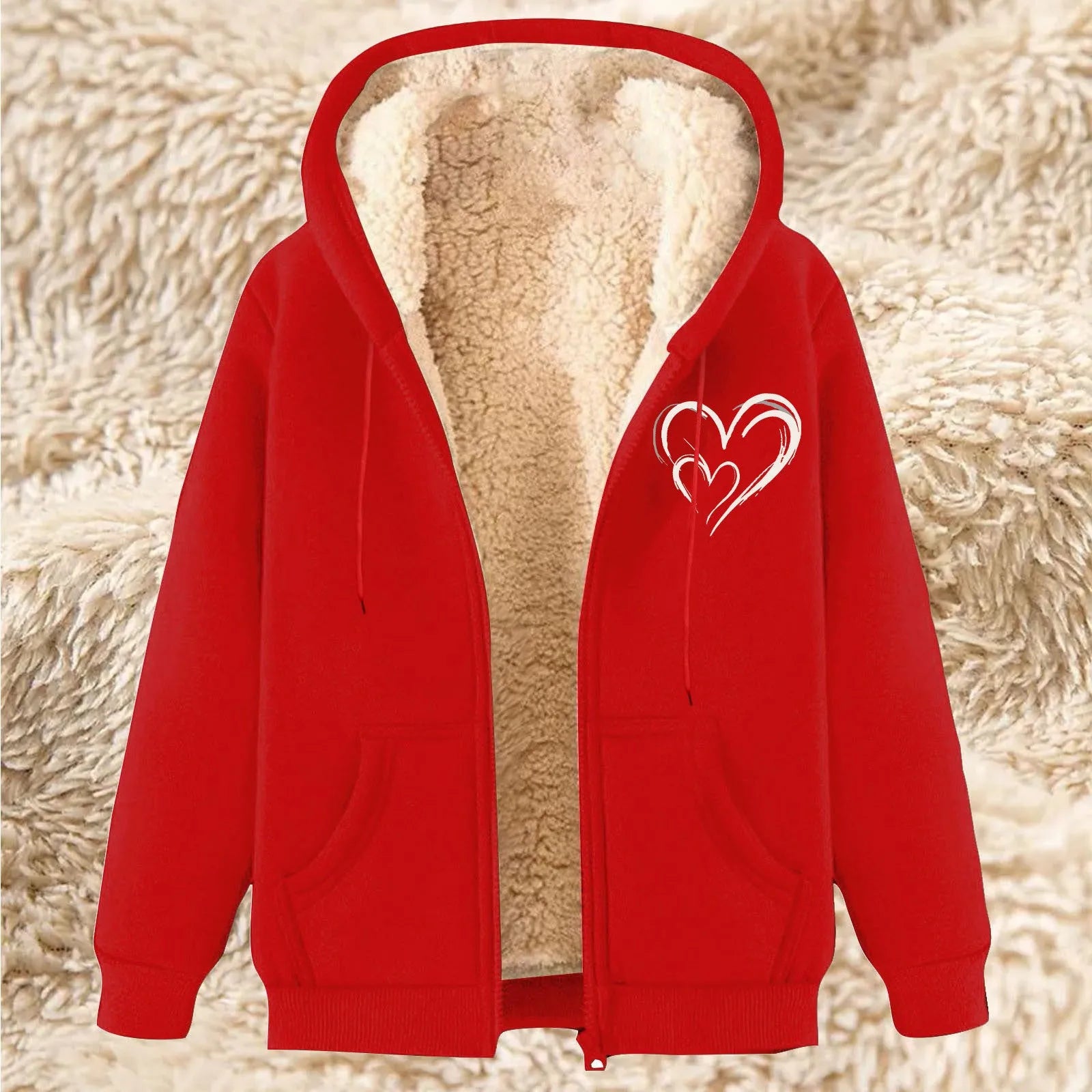 Fleece-lined men's winter pullover sweater in lambskin style, available in multiple colours, sizes M to 5XL