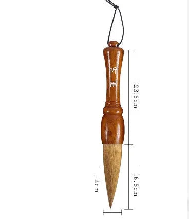 Large traditional Chinese wrist brush with mixed wolf and sheep bristles for painting