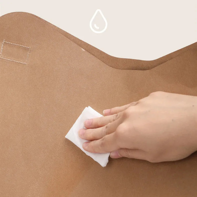 Brown washable kraft paper cat nest with integrated corrugated cardboard scratch board measuring 40x30x53cm