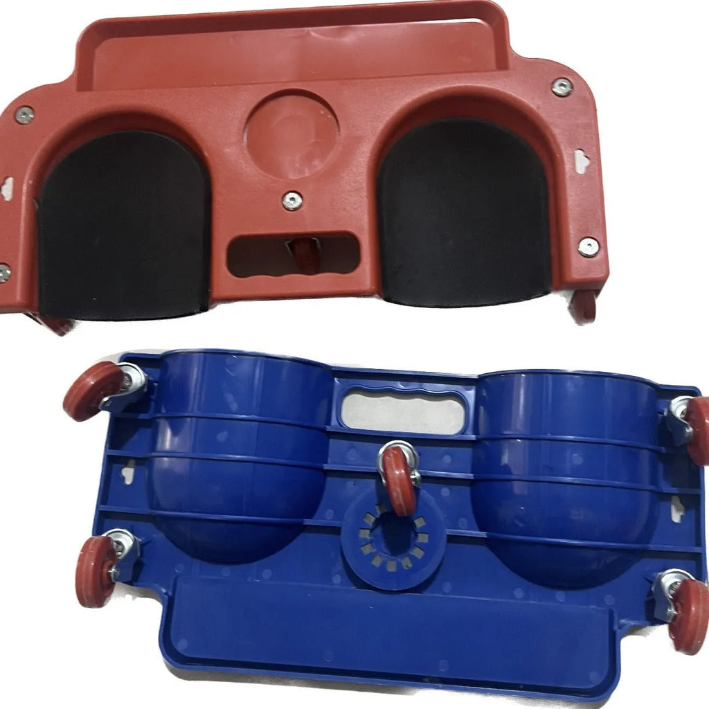 Car repair knee board with universal wheels plastic construction blue option