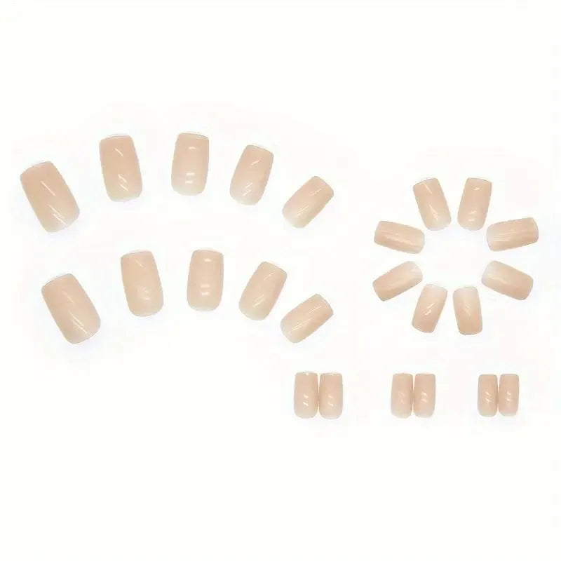 Solid colour plastic nail art set for ladies with fashion armour designs in MY119 colour