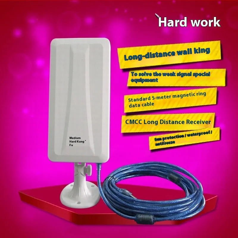 White high power USB wireless network card with USB Type connector