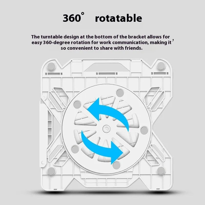 Black ABS plastic laptop bracket stand showing 22mm clearance height and 300mm width