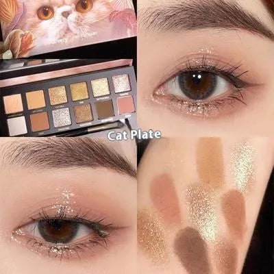 Explorer twelve-colour animal eye shadow palette showing shades including Golden Tiger Ink Cat Plate and Red Fox