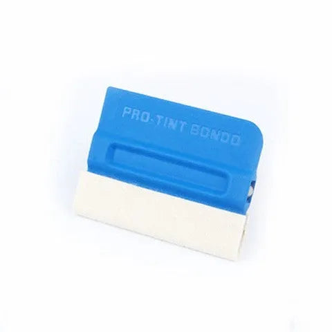 Car colour change film scraper tool with deerskin or wool pad for vinyl wrap application