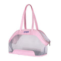 25 litre leather pet carrier bag in Milan White for small dog and cat transport