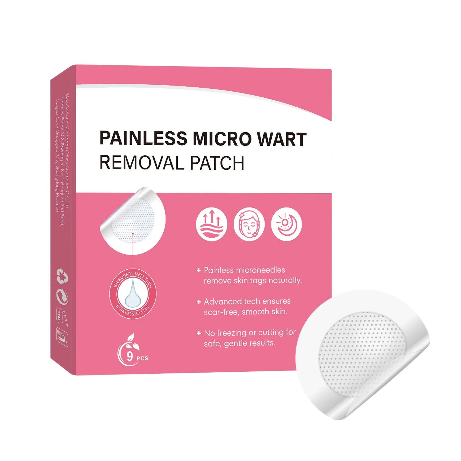 Pack of 9 gentle refreshing cleansing body nursing adhesive bandages for skin rejuvenation
