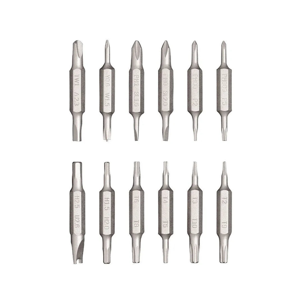 24-in-1 repair screwdriver set for mobile phone and computer disassembly in black, green, or red