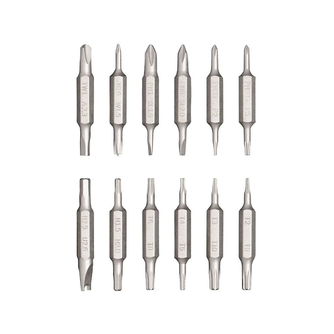 24-in-1 repair screwdriver set for mobile phone and computer disassembly in black, green, or red